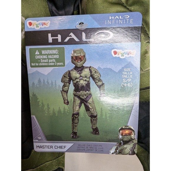NWT Size Small Disguise Halo Infinite Master Chief Boys' Halloween Costume - Picture 4 of 7